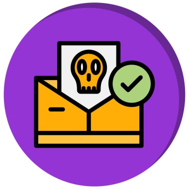 Cadılar Bayramı simgesinin vektör illüstrasyonu