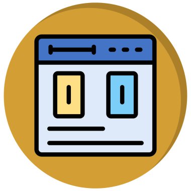 Web tasarım vektörü simgesi