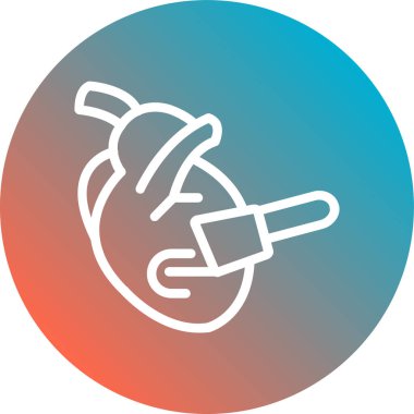 Bir kalbin vektör illüstrasyonu