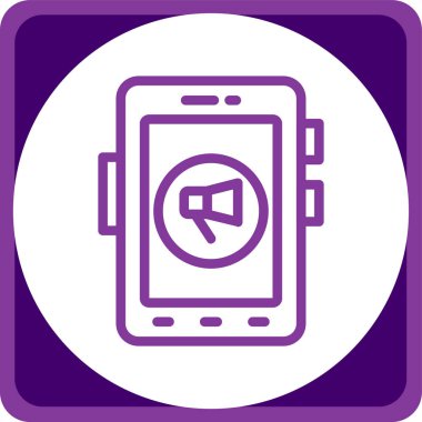 akıllı telefon simgesi vektör illüstrasyonu