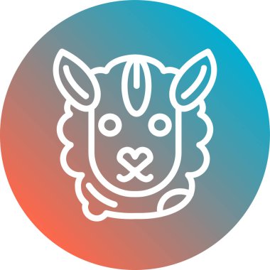 hayvan simgesi vektör illüstrasyonu