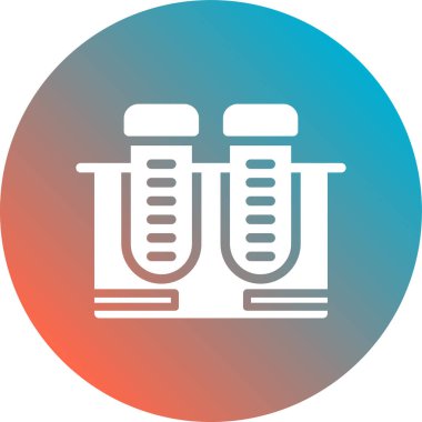 Vektör test tüpü simgesi