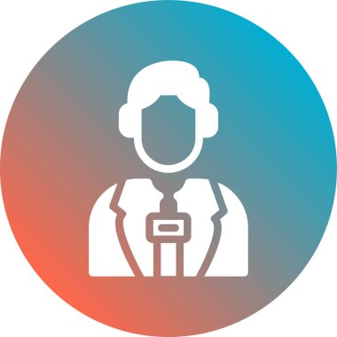 iş insanları simgesi web için yumuşak mavi arkaplan vektör sembolü üzerinde izole edilmiş modayı düz şekilde gösterir