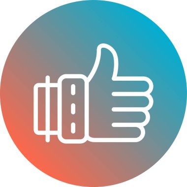 Gibi düz vektör simge