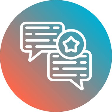 konuşma kabarcıklar simge vektör çizim