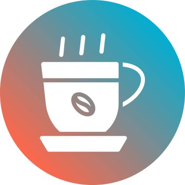 Sıcak kahve. Basit tasarım