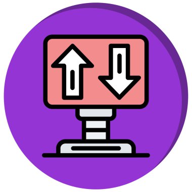 Ok. Web simgesi basit illüstrasyon