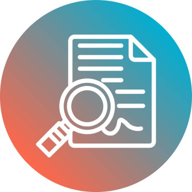 belge düz vektör simgesi