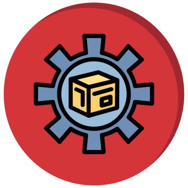 kutu simgesi vektör illüstrasyonu