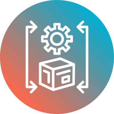 İş simgesinin vektör illüstrasyonu