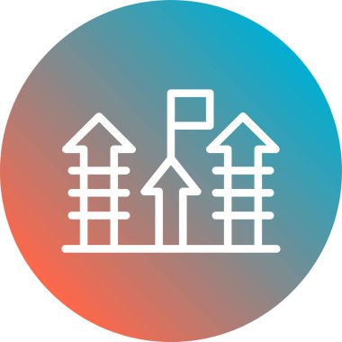 güzel mimari çizgi vektör simgesi