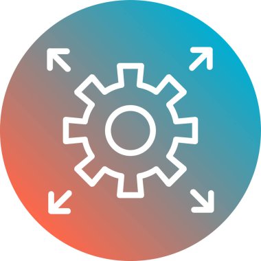 Dişliler. Web simgesi basit tasarım