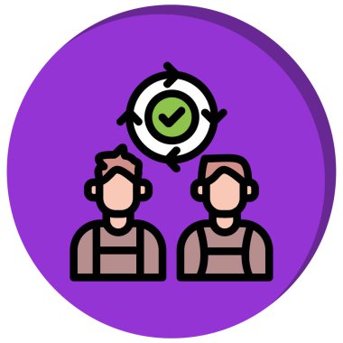 Takım simgesi vektör illüstrasyonu