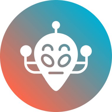 Robot simgesinin vektör illüstrasyonu