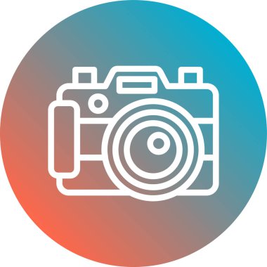 kamera simgesi vektör illüstrasyonu