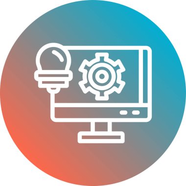 seo modern simgesinin vektör illüstrasyonu