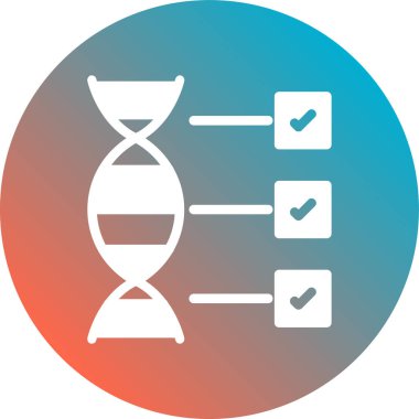 DNA vektör simgesi. biçim düz bicolor simgesi, gri ve mavi renkler, yuvarlak açılar, beyaz arkaplan