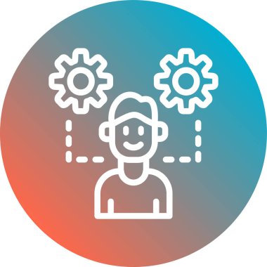 Müşteri servis simgesi vektör illüstrasyonu