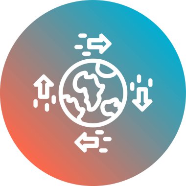 küresel iş vektörü illüstrasyonu