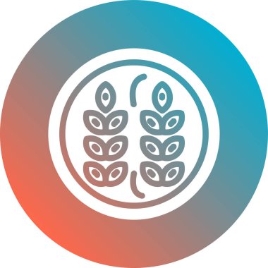 eşsiz yapraklar satır vektörü simgesi