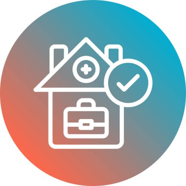 ev simgesi, vektör illüstrasyonu