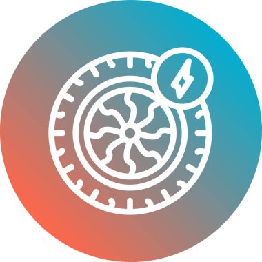 Pusula simgesinin vektör illüstrasyonu