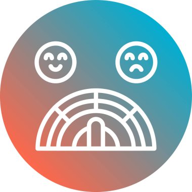 emoji simgesinin vektör illüstrasyonu