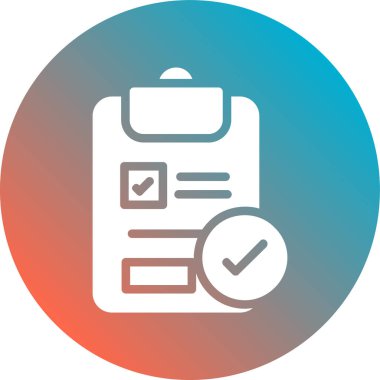 kontrol listesi simgesi vektör illüstrasyonu