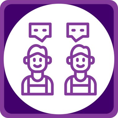 İnsan simgesinin vektör illüstrasyonu