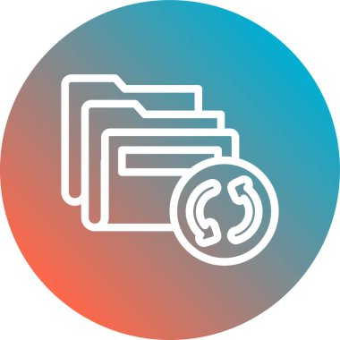 Dizin modern simgesinin vektör illüstrasyonu