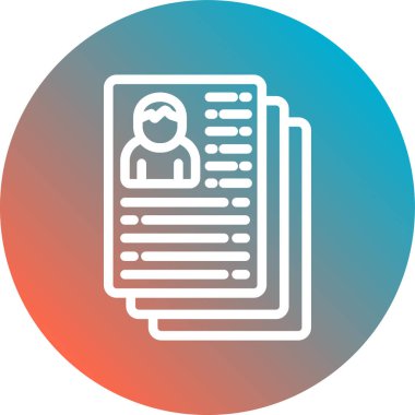 belge simgesi vektör illüstrasyonu