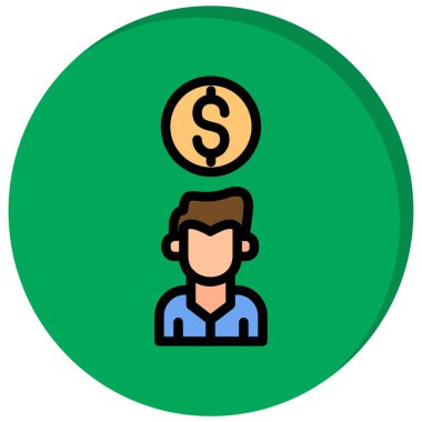 iş simgesi vektör illüstrasyonu