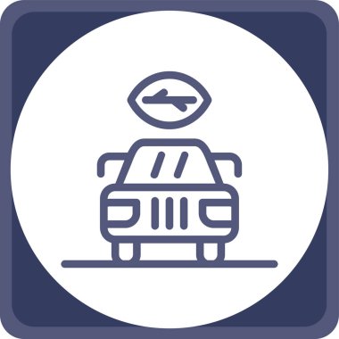 araba simgesi, vektör illüstrasyonu