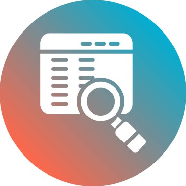 Büyütme cam vektör simgesi