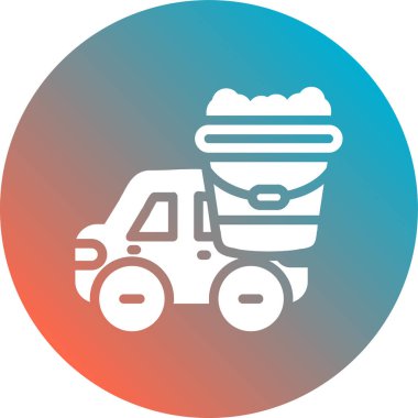 Kamyon. Web simgesi basit illüstrasyon