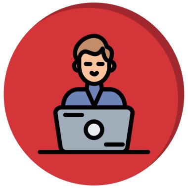 İnsan simgesinin vektör illüstrasyonu