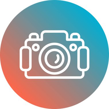 kamera simgesi vektör illüstrasyonu