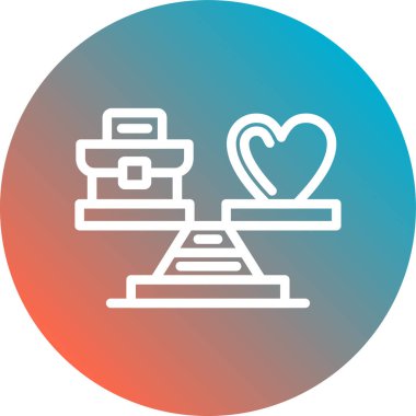 Bir aşk simgesinin vektör illüstrasyonu