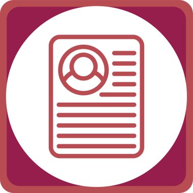 Belge simgesinin vektör illüstrasyonu