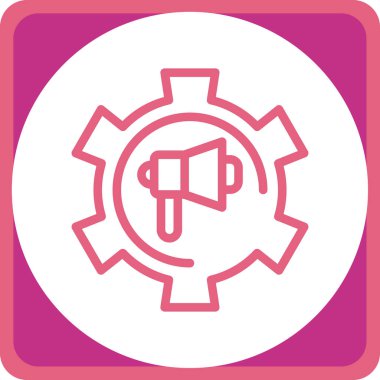 Ayarlar. Web simgesi basit illüstrasyon