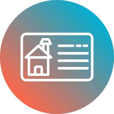 Ev düz simgesi. Vektör çizim