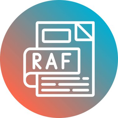 Dosya simgesinin vektör illüstrasyonu