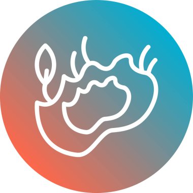 Gıda simgesinin vektör illüstrasyonu