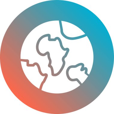 dünya küresel vektör illüstrasyonu