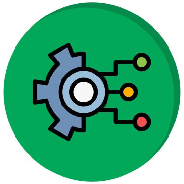 vektör simgesi modern basit tasarım çizimi ayarlanıyor