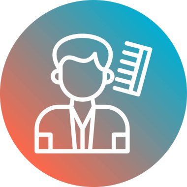 İşadamı Düz Vektör Simgesi