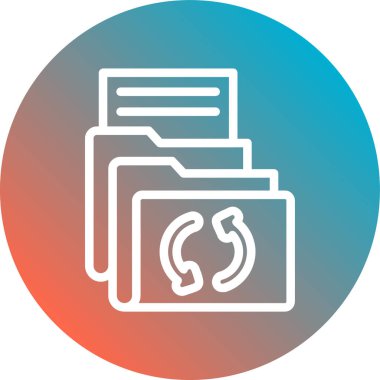 dosya dizini vektör illüstrasyonu