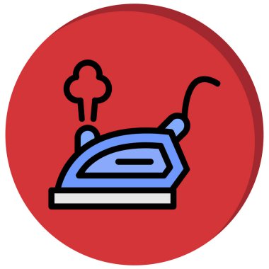 Ütü. Web simgesi basit illüstrasyon