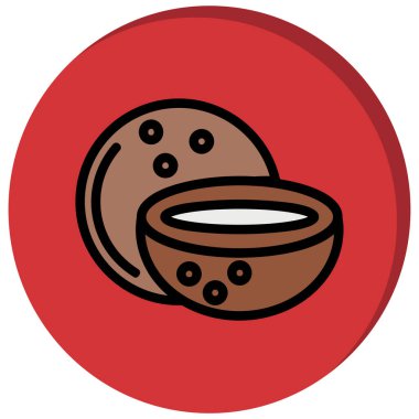 kahve çekirdekleri vektör illüstrasyonu, düzenlenebilir düz ikon