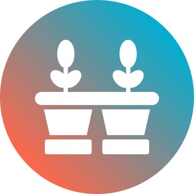 Bitki. Web simgesi basit illüstrasyon